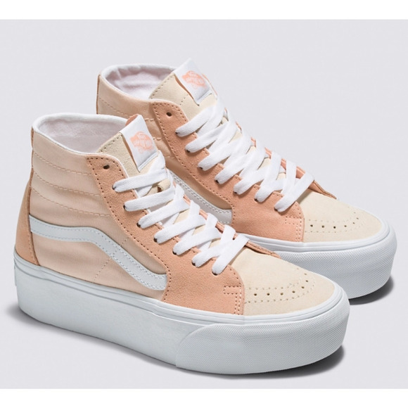 Vans Shoes - Vans Sk8-Hi Tapered Block Peach Stackform Suede VN0A5JMKBOD Women's Shoes Size 8